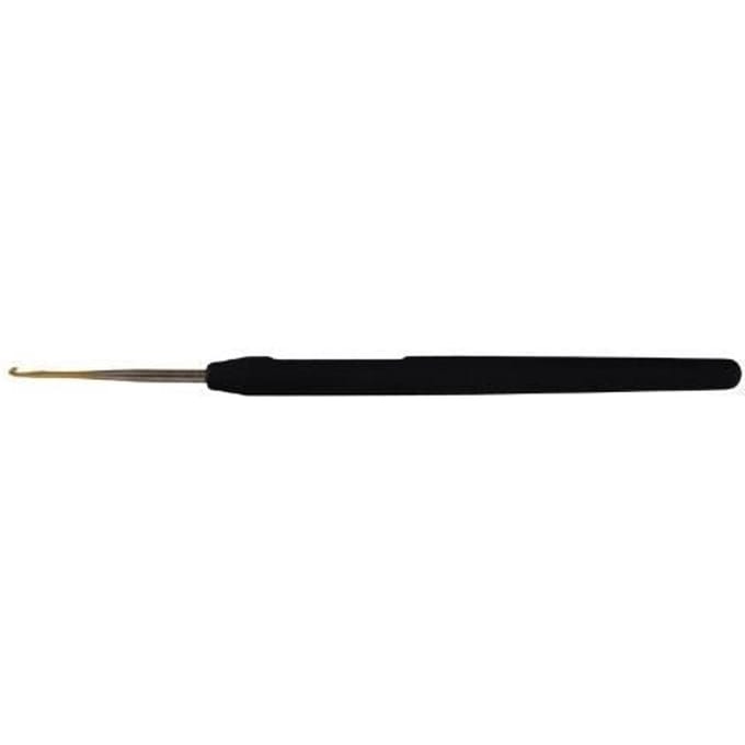 Crochet - KNITPRO - 30861A - Acier - Manche doux - Pointe plaquée or - 0,50A M