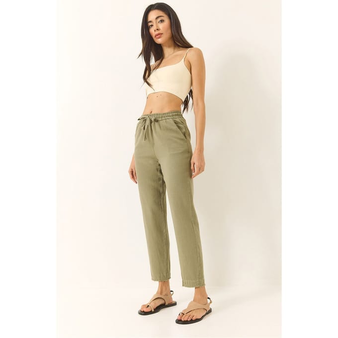 Enkellange Skinny Broek met Zakken
