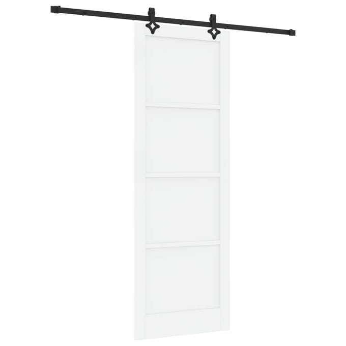vidaXL - Schuifdeur - ORKDAL - 83 - x - 232 - cm - Massief - grenenhout - Wit