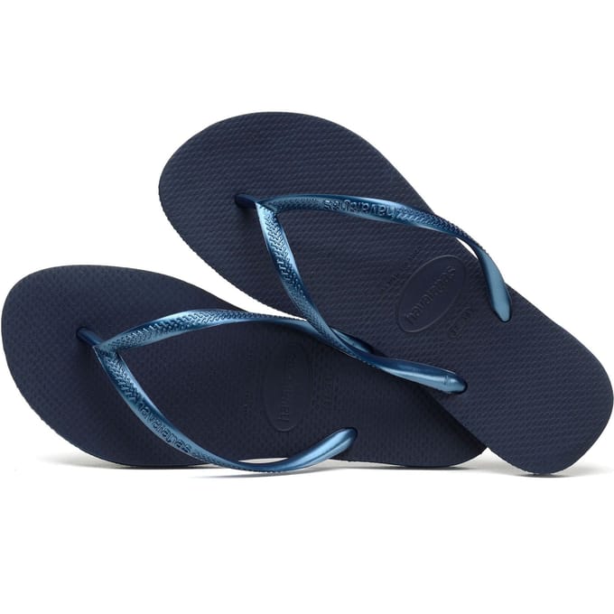 Havaianas Slim Slippers en Sandalen Dames - Navy - Maat 33/34 - Plastic