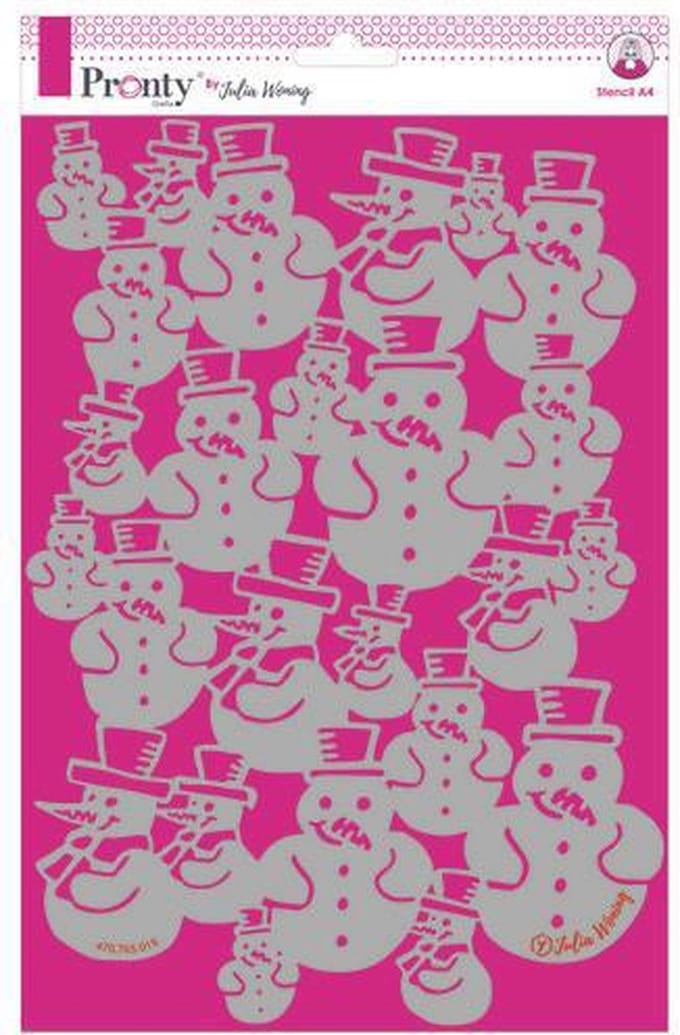 Pronty Stencil Snowman 470.765.019 A4 Julia Woning