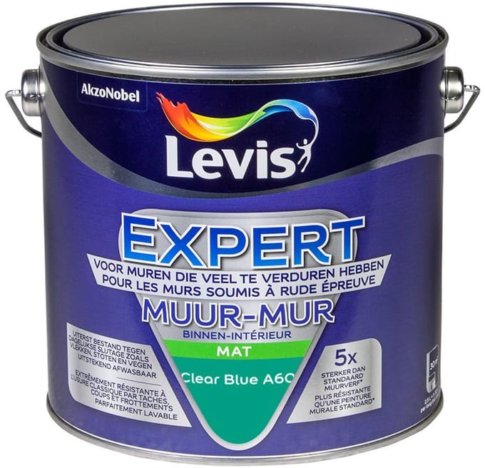 Levis - Expert Muur Binnen Mix - Clear Blue A60 - Mengverf - 2,5 L