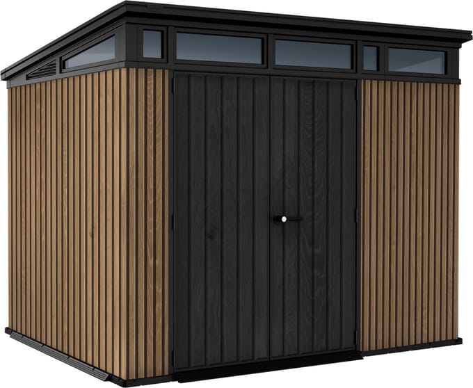 Keter Venetian Pent 97 Tuinhuis - 279x218x226cm - Bruin