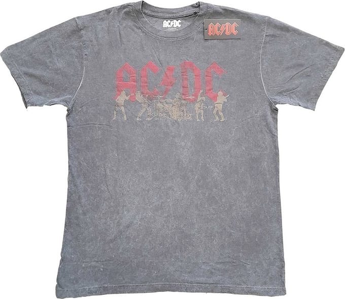 AC/DC - Vintage Silhouettes Heren T-shirt - 2XL - Grijs
