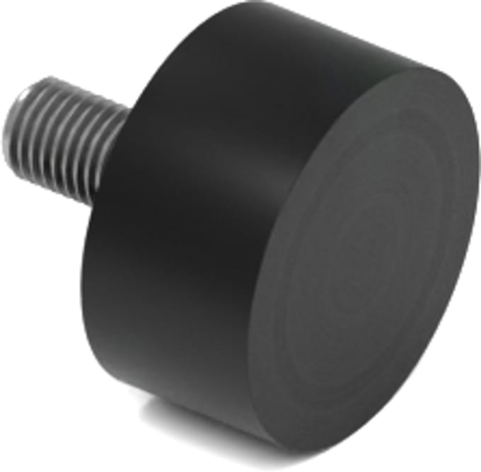 Rubbermagazijn - Trillingsvoet - Type D - 30x15mm - M8 - Set 10 stuks