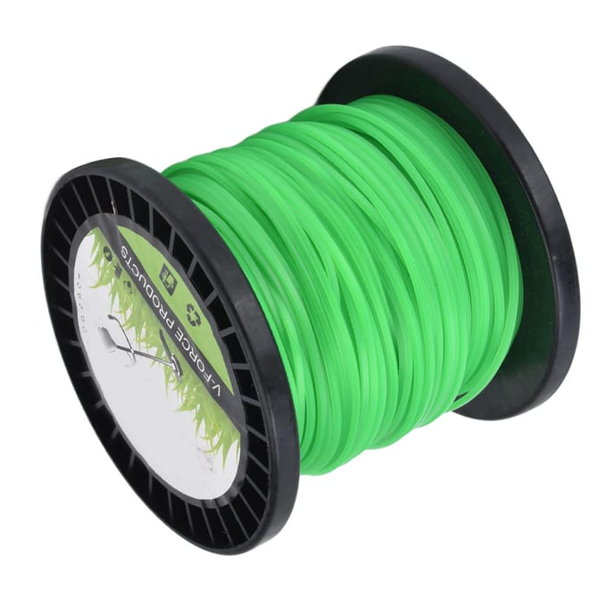 Draad voor bosmaaier Draad voor bosmaaier 2,0 mm Trimmerdraad voor bosmaaier Grastrimmer Groen 100m/328.1ft