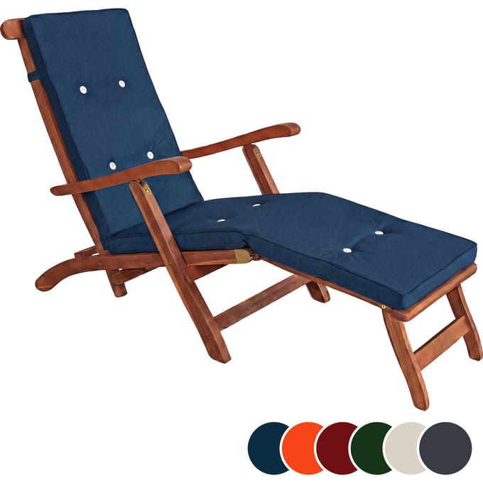 Ligbedkussen - Blauw - 173x43x6cm