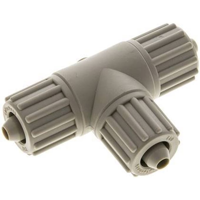 12x6mm PP T-Vorm Tee Knelfitting 10 Bar PVC En PA