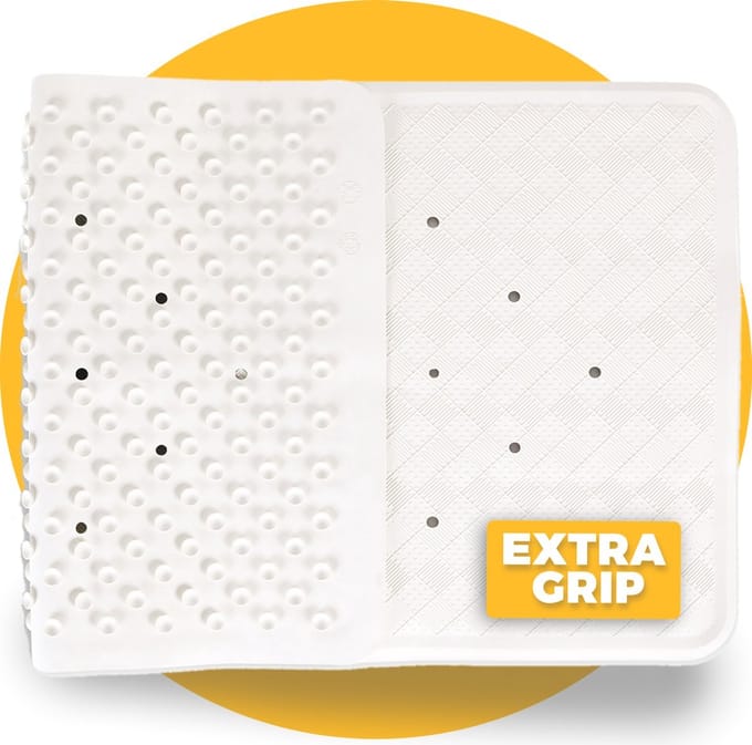Pasper Badmat wit antislip mat 40 x 70 cm - douchemat - voor bad en douche