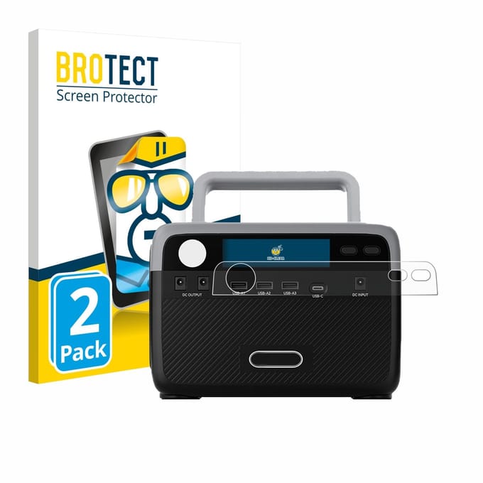 BROTECT - Screenprotector voor Flashfish BP030B - Folie Beschermfolie transparant 2 Stuks