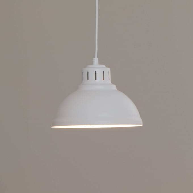 Sven Hanglamp Metaal Wit E27 21cm - Modern Design