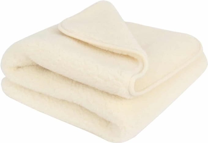 WOLLIES Amsterdam Ledikant Deken - Wit - Merino Wol - 95 x 135 CM