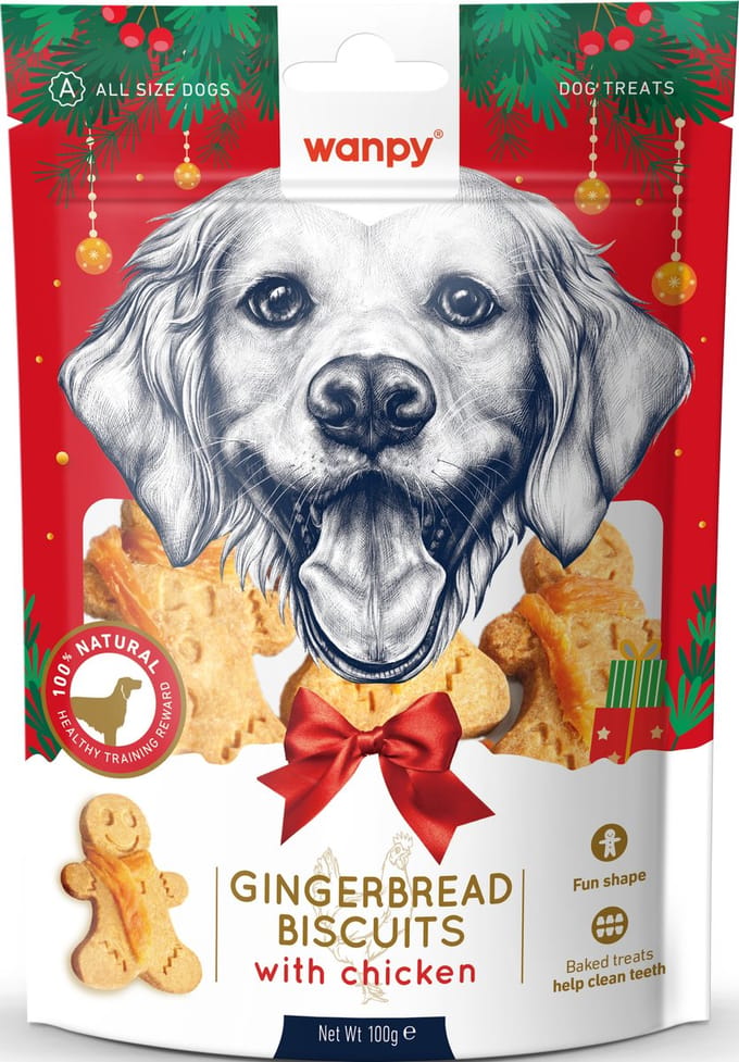 Wanpy - Kerstkoekjes - voor honden - 3x100 gram