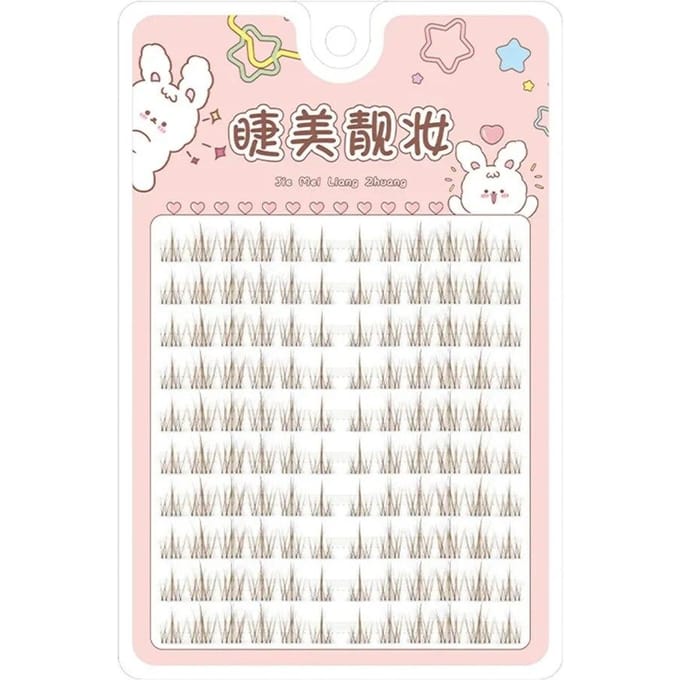 Mode faux cils Simulation naturelle fée vison Extension de cils bricolage maquillage des yeux cils individuels segmentés white
