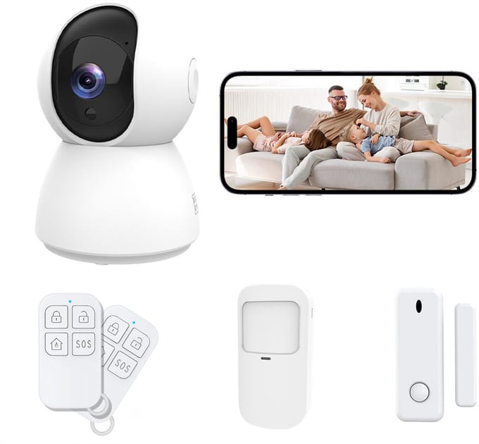 Alarmsysteem | Wifi | App bediening | Inbouw | Bewegingssensor | Tuya | Wit