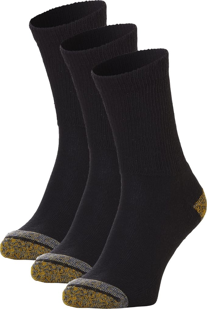 CAT Diabetes Werksok Zwart 3-Pack - Maat 39-42