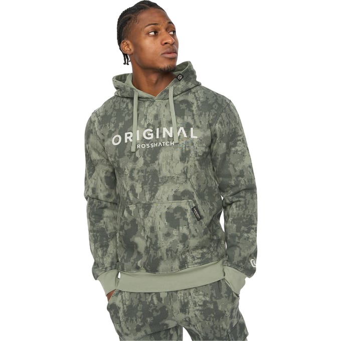 Crosshatch Heren Bardon Hoodie (Olijf)