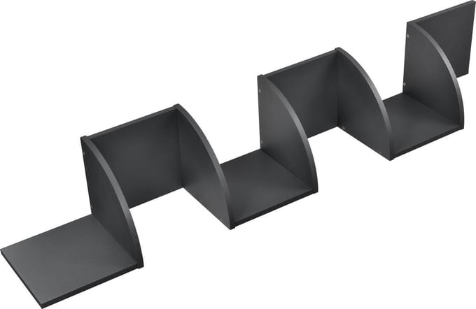 [en.casa]® Design Wandplank - planken - grijs model 1