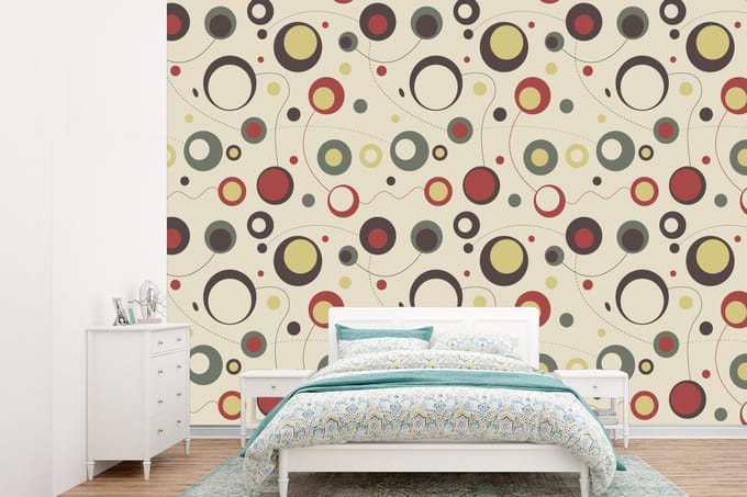 Behang - Fotobehang Cirkel - Lijn - Design - Breedte 415 cm x hoogte 300 cm