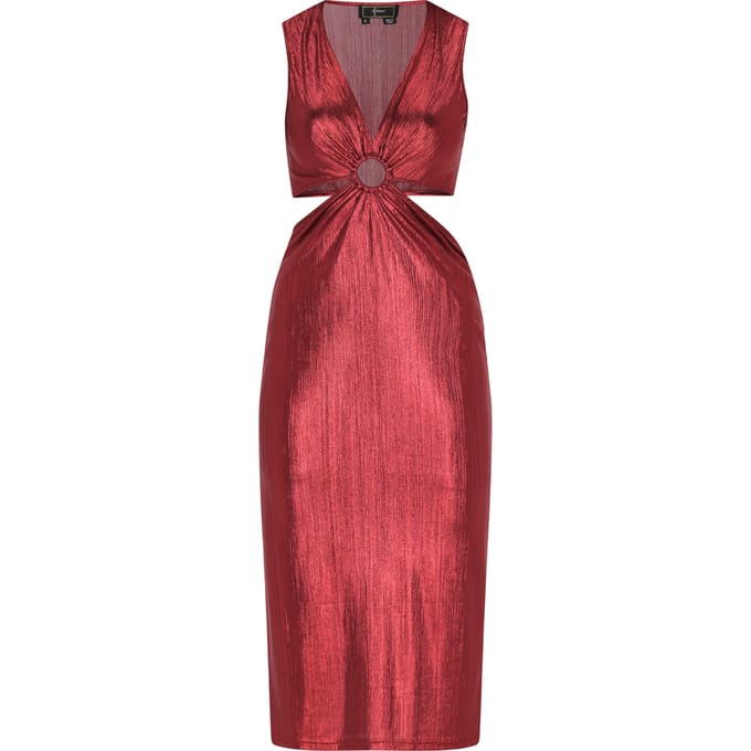 Faina Jurk Dames rood