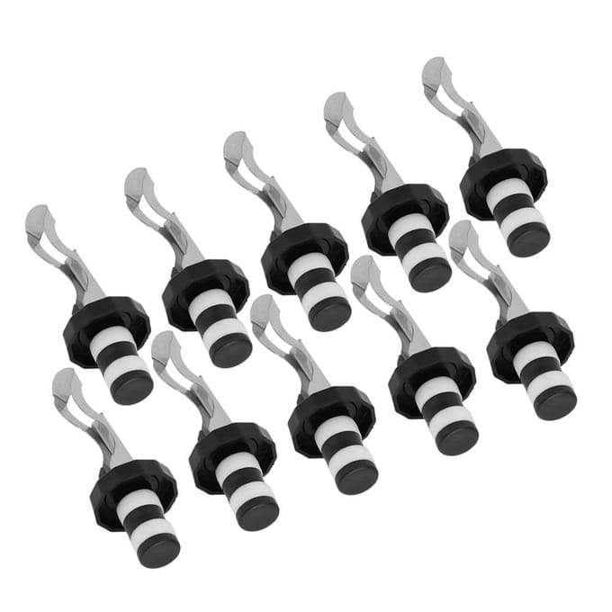 10 STKS Wijnflesstopper Champagne Stopper Herbruikbare Wijn Vacuüm Plug Tool Bar Keukenaccessoires gray