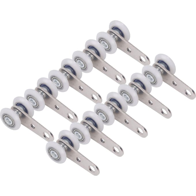 10 stuks Katrol RVS Nylon Lager Katrolblok met 2 Nylon Wielen 19mm Diameter 44mm