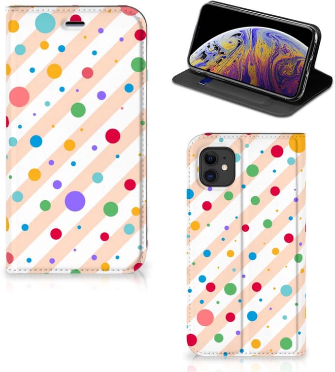 Apple iPhone 11 Hoesje met Magneet Dots