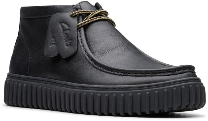 Leren Veterschoenen Met Rubberen Zool