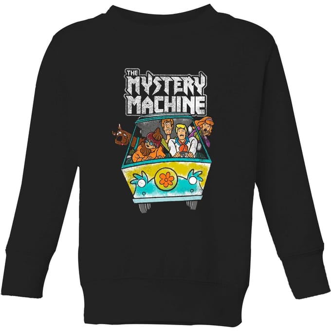Scooby Doo Mystery Machine Heavy Metal Kids' Sweatshirt - Black - 122/128 (7-8 jaar)