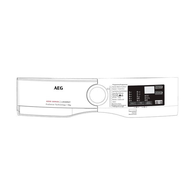 AEG controlepaneel, wit, AEG 140057687018