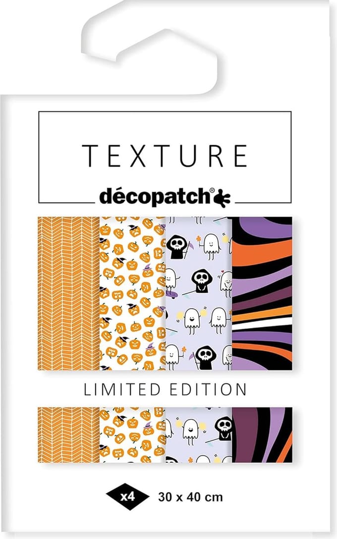 Set Texture Decopatch papier "Halloween" hotfoil Limited Edition