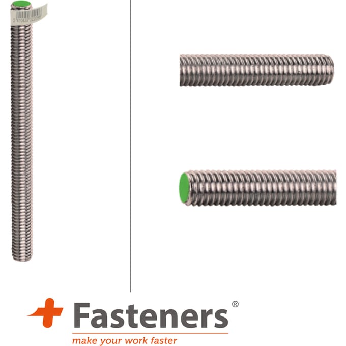 +Fasteners® Draadeinde DIN 976 M12x1000 A2/etiket
