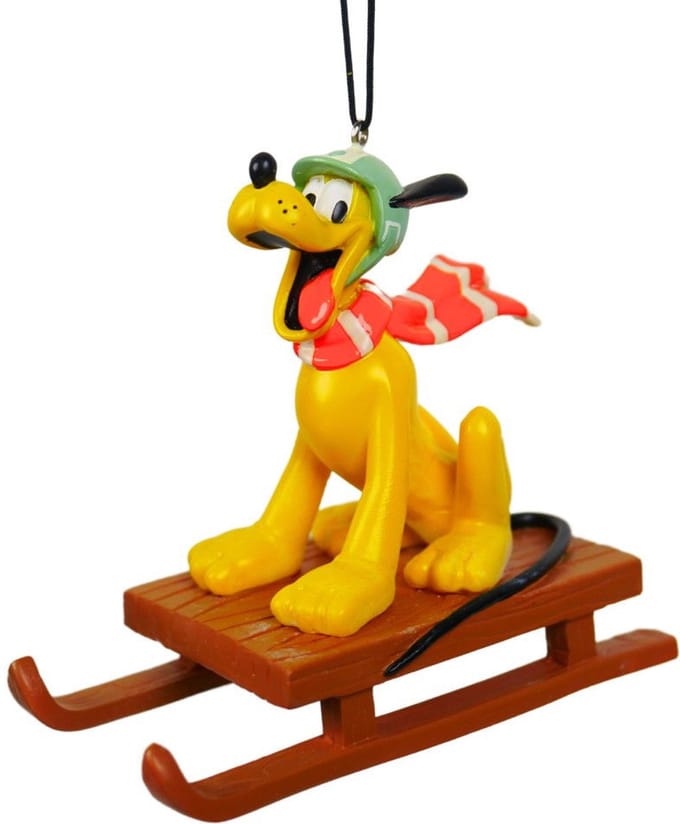 Disney - 3D Ornament Pluto Sled 11x5x10 cm kerstornament