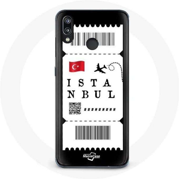 Coque pour Huawei P20 Lite Billet d'avion Istanbul Turquie