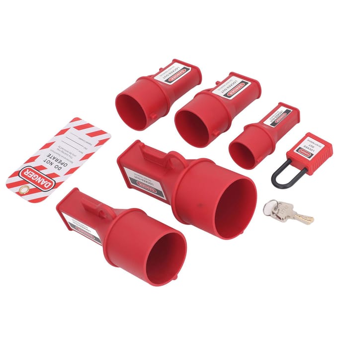 5 STKS Steekdoos Lockout Apparaat Industrieel Waterdicht Energie Isolatie Veiligheid Tagout Lock voor Pen en red