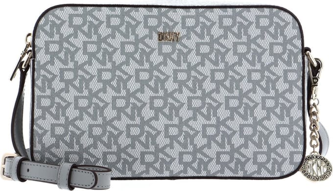 DKNY Schoudertas Avondtas Bryant Park Camera Bag Grey Multi Lichtgrijs Wit