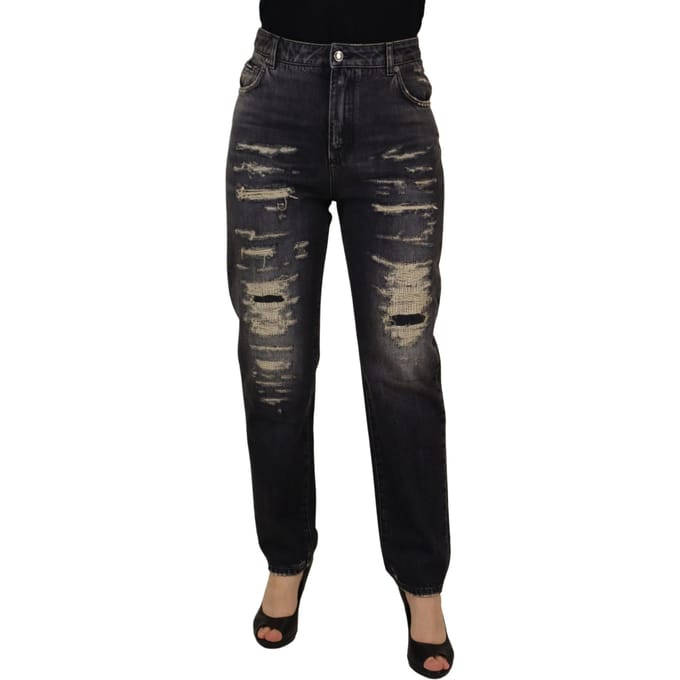 Dolce Gabbana Versleten Jeans Gescheurde Jeans