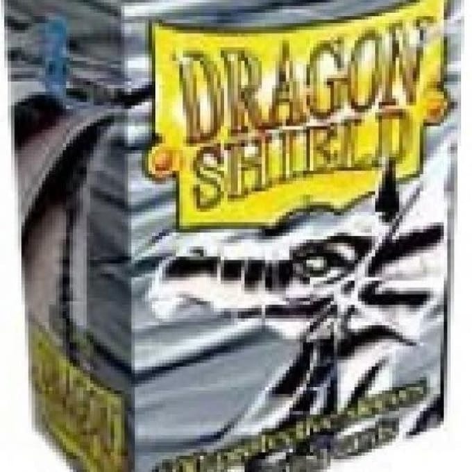 Dragon Shield - Standard Size Card Sleeves Silver Classic 100x