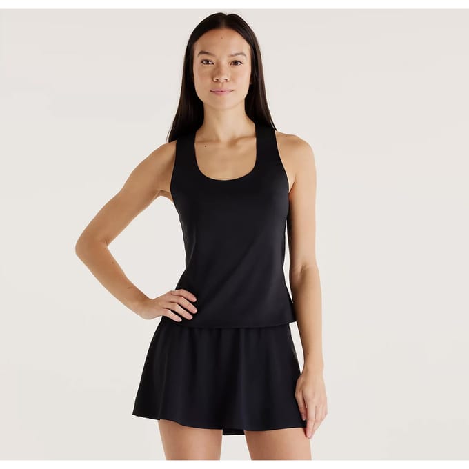 New Balance Tournament Tanktop Dames-zwart, wit