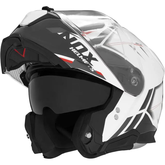 Modulaire motorhelm Nox N967 Synchro