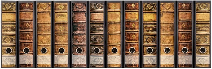 Etiketten zelfklevende ordnerstickers oude boeken