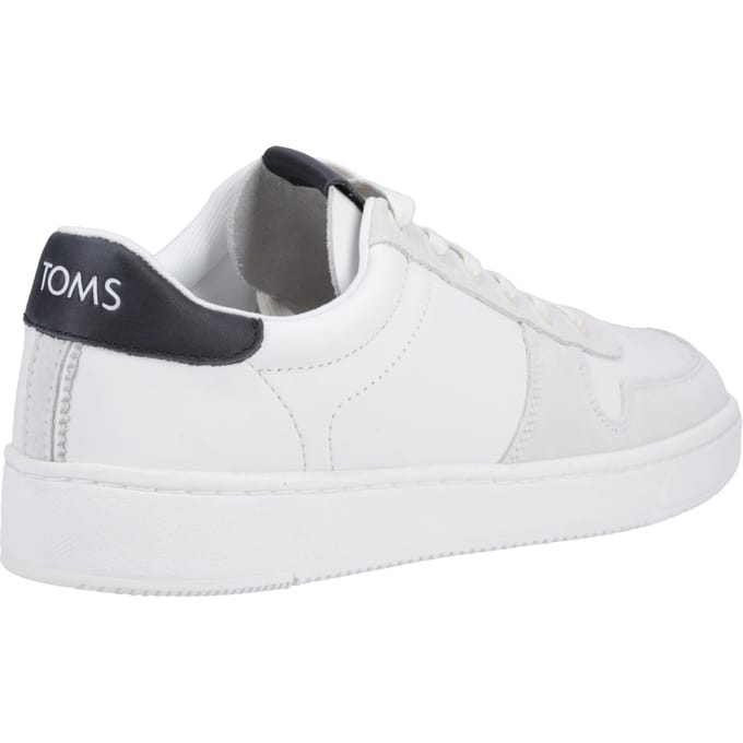 TOMS TRVL Lite Court Leather Heren Wit/Zwart Trainers
