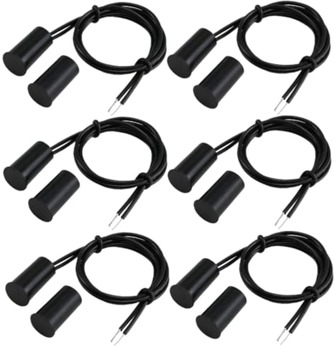 Verzonken Bedraad Veiligheidsvenster Poortcontactsensor Alarm - 6 Stuks Magnetische Deursensor