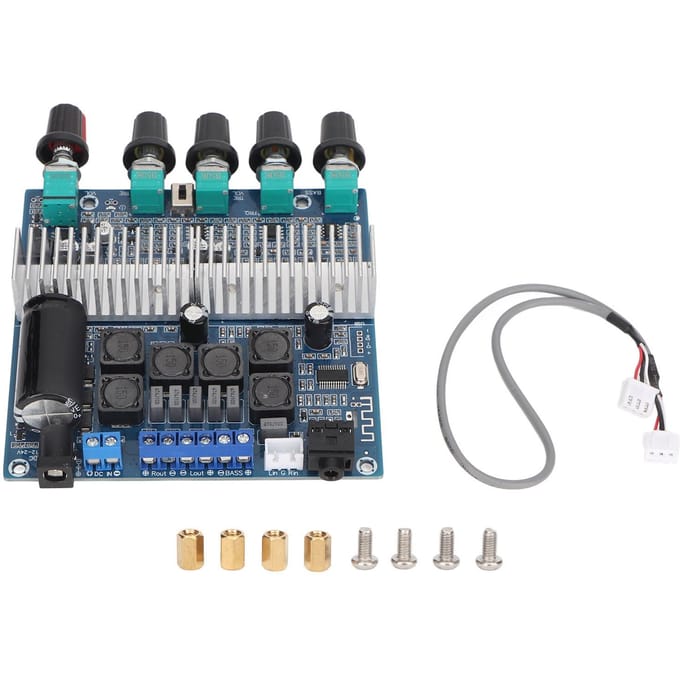Subwoofer Luidspreker Versterkerbord 2.1 Hoge Vermogen HiFi Bas en Treble Regeling Digitale Geluidsvermogen