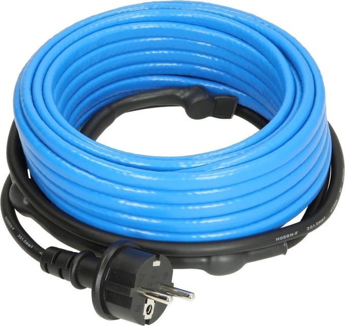 Verwarmingslint buisverwarming - lengte 18 meter - 180 Watt