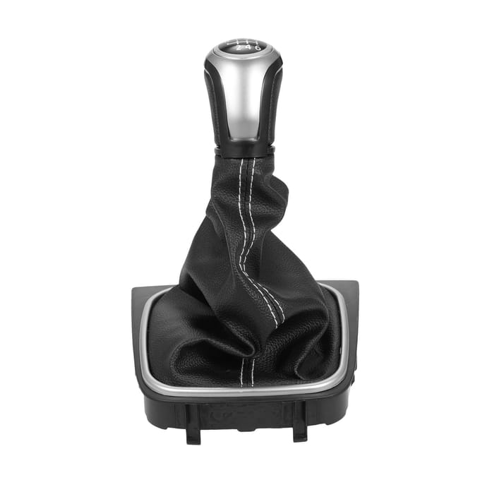 6 Versnellingen Pookknop Hoes Vervanging voor Golf MK5 MK6 MK7 Scirroco Eos 0 zwart