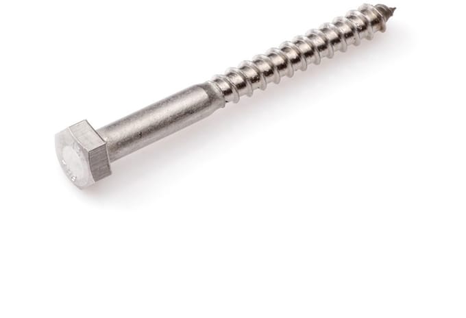 Houtdraadbout Din571 7X110Mm Rvs A2 - 100 stuks