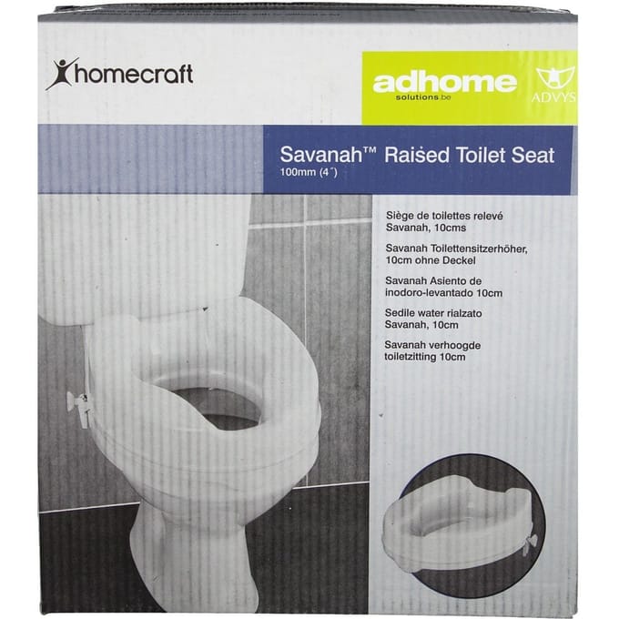 Toilethoger Savanah 10cm Wit Homecraft
