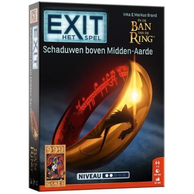 999 Games EXIT - Schaduwen boven Midden-Aarde Bord- & kaartspellen Bordspellen Gezelschapspellen Gezelschapsspellen