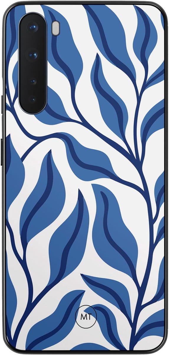 OnePlus Nord hoesje - Blue leaves